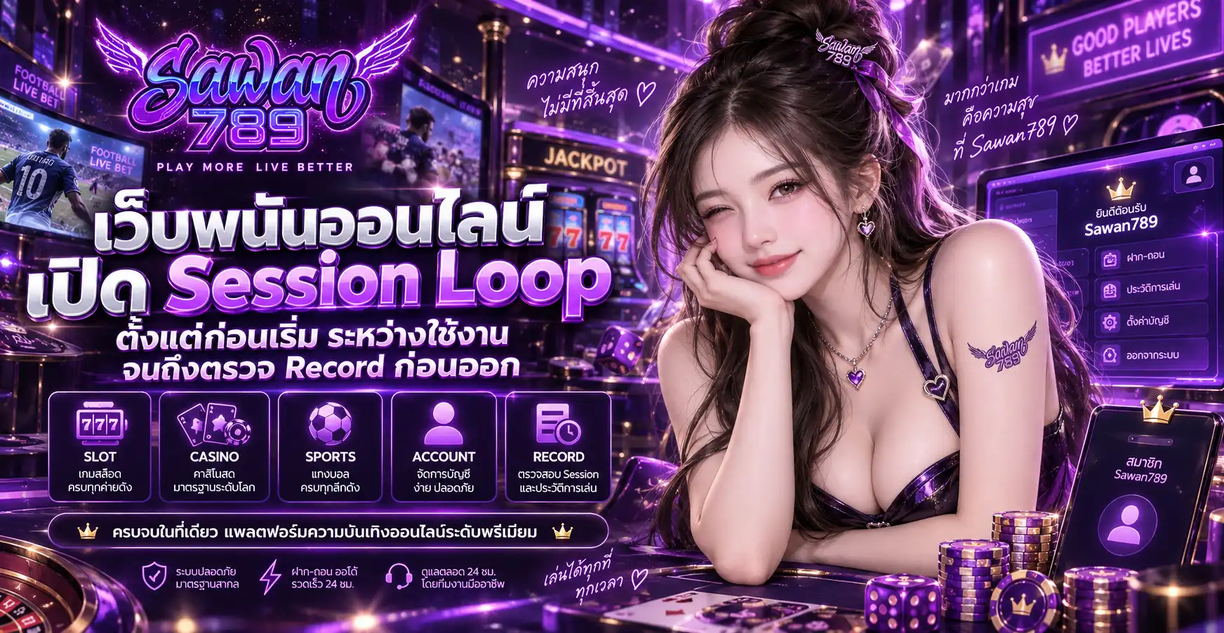 sawan789 เว็บพนันออนไลน์ เปิด Session Loop ตั้งแต่ก่อนเริ่ม ระหว่างใช้งาน จนถึงตรวจ Record ก่อนออก